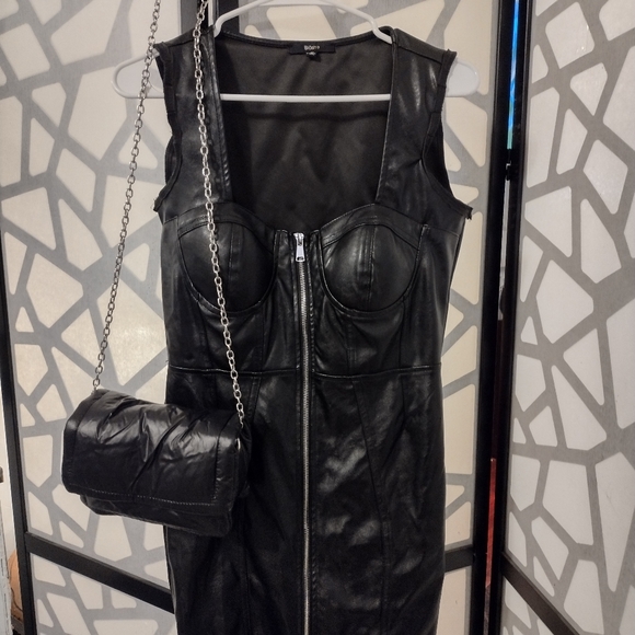Leather zip up blashe dress - Picture 4 of 4